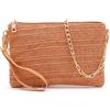 Generico Borsa a tracolla casual da spiaggia con catena intrecciata per il (Brown One Size)