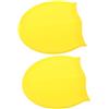 Kichvoe 2 Pezzi Cuffia da Nuoto in Silicone Giallo per Adulti Uomo Protezione Orecchie Riutilizzabile per Nuoto e Attività All'aperto