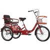GRDDBZA Triciclo per adulti - Bicicletta a 3 ruote per adulti Shopping Bici a 3 ruote Tricicli per adulti 1 velocità Trike per adulti Trike a tre ruote con carrello 3 ruote Trike per anziani