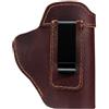 Genérico IWB - Custodia in pelle nascosta con clip in metallo per cintura, interno per pistola per trasporto quotidiano, robusta custodia per armi S&W, Shield, 26-43, comfort antiscivolo
