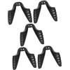 Luxshiny 5 Pezzi Naselli in Silicone Nero a Forma di U per Occhiali da Sole Sportivi Design a Doppia Vite Antiscivolo per Utilizzo Prolungato in Ambienti Impegnativi