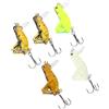 TEMPNAP Set 5 da Pesca Galleggianti 3,3 Cm 3 G Artificiali d'Acqua Realistiche Gancio in Metallo Resistente per Pesca Sportiva in Acque Profonde Colore Casuale