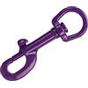 Omquot Moschettone a bullone ad occhio girevole in acciaio inox, molla di rimbalzo durevole per Immersione, portachiavi sartiame marino (viola)