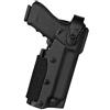 VEGA HOLSTER Fondina professionale in polimero termoformato per Glock 17 - 19 con torcia tattica e/o puntatore laser Vega Holster VKZ804