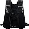 Generic Gilet da corsa - Borsa da corsa | Porta cellulare riflettente | leggero da corsa con tasca portaoggetti per bottiglia d'acqua da 500 ml, per uomini e donne (nero, grigio chiaro, blu)