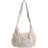 Generico Elegante borsa a tracolla con coulisse e fiocco grande capacità increspata (White One Size)
