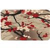 Ginfult Tappetino da bagno con fiori di ciliegio giapponesi, 50 x 80 cm, assorbente, antiscivolo, tappetino da bagno in diatomacea per ingresso