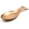 Savagrow Manico lungo poggiamestolo in acciaio inox porta utensili da cucina supporto mestolo mestolo pinza cucchiaio, bronzo
