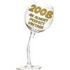 Bombo Bicchiere in Vetro Calice storto per compleanno 18 anni in lingua Inglese - 440 ml