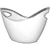 gioco Cestello Ovale per il ghiaccio bianco con manici 35x26x h 24 cm