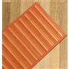 Confezioni Giuliana TAPPETO BAMBOO Sfumato Passatoia Cucina e Multiuso Arancio 55x280 cm con Bordo in Tessuto e Sottofondo Antiscivolo