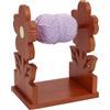 PH PandaHall Porta bobina in legno a forma di fiore, organizzatore di stoccaggio di filo, supporto per tessitura rotante, supporto per gomitoli di nastro per filo a maglia, strumento da cucito per
