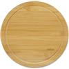 Excelsa Eco Living Piatto da Portata in Legno, Rotondo, 25 cm di Diametro, con Scanalatura
