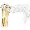 Regerly Wedding - Set da parete con campana, 50 pezzi, colore bianco, per matrimonio, stelle filanti, romantiche, bacchette magiche per matrimoni, matrimoni, compleanni, feste, feste