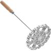 AZIDWERYQ Stampo per Bunuelos a forma di fiore in lega di alluminio e ferro a rosetta con manico in legno Stampi per waffle per uso alimentare per cottura cucina Ferro rosetta