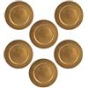 COSE DA CASA Set di 6 Sotto piatti oro per la tavola di natale D33 centro tavola natalizio decorazioni addobbi casa idea regalo