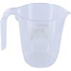 Fackelmann 44985 Bicchiere dosatore in plastica, vetro dosatore da cucina, brocca dosatore con beccuccio, misurino da 500 ml, vetro misuratore da cucina, plastica, trasparente, 11,2 x 9,8 cm