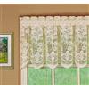 Today's Curtain Mantovana in pizzo floreale a forma di vite, 45,7 cm, avorio, 60 W x 18L