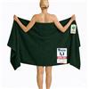 Komfortec Telo da Bagno XXL 100x200 cm, Spugna 100% Cotone, Verde Scuro | Morbido, Assorbente e ad Asciugatura Rapida; Telo Doccia, Telo Mare, per Sauna, Spa e Lettino Massaggio
