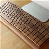 Hacoa Tastiera in legno realizzata in legno naturale "Full Ki-Board Wireless"...