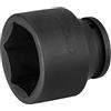 Jetech Presa a bussola Dr da 55 mm, con bussola metrica da 3/4, unità professionale Cr-Mo da 3/4, presa a bussola standard da 55 mm con design a 6 punti