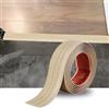 Zayejod 1.2M Striscia di Transizione per Pavimenti in Laminato Striscia di Soglia Profilo di Transizione Autoadesivo PVC e Vinile, Striscia di Giunzione per Pavimenti, 5cm Grana Beige