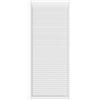 DecoMeister Porte a Lamelle in Legno 594x1406 mm Confezione da 1 - Porta Lamella Pino Massiccio - Anta per Armadio a Persiana Aperta - Frontali Mobili e Antine per Guardaroba - Preverniciato Bianco