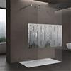 doporro Box Doccia Walk-In 140x200cm, Parete Doccia Anticalcare in Vetro in Labirinto 10mm con Braccio Sostegno Telescopico in Acciaio MMBR3