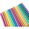 Gxadwzy 80 penne adesive a caldo, 7 x 100 mm, colorate, per pistola per colla a caldo da 7 mm, 16 colori