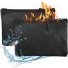 AYHYHLJZJ 2 sacchetti portadocumenti ignifughi e impermeabili (20,5 x 13,5 cm), resistenti al calore fino a 4200 ℉, protezione sicura per passaporti, contanti e documenti importanti
