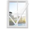 VOLLENC Fissa di Dimensioni Zanzariera 135x135cm Bianco Finestra Zanzariera UniversaleResistente ai Raggi UV per Porte Finestre Balcone Soggiorno