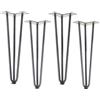 SOTECH 4 gambe a forcella Industrial Look acciaio dolce aspetto acciaio grezzo laccato chiaro 406 mm 3 montanti Gambe a forcella