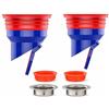 Fyhqwf 2 Pezzi 35-52mm Anti-Odore Scarico A Pavimento - Scarico A Pavimento Antiodore - Scarico Doccia - Facile Da Installare, Riutilizzabile (2 Anelli In Silicone E 2 Anelli In Acciaio Inossidabile)