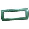 Vimar Serie Idea - Placca Rondo 6 modulo metallo verde salvia