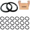 Zzcy 20 Pcs Moschettone Rotondo 40mm Scatto Molla Rotonda, Grande Moschettoni Rotondi Accessori Anelli per Borse Uncinetto Diametro del filo 5 mm per Borse, Borsetta, Artigianato (Nero)