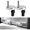 RANRAO 2 cerniere per sedile WC con chiusura ammortizzata, chiusura superiore, rilascio morbido, montaggio rapido, resistenti
