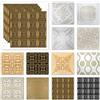 HEXIM Piastrelle per soffitto in polistirene XPS - Piastrelle decorative colorate leggere e dimensionalmente stabili - (2QM Economy Pack NR.69 DB 50x50cm) Rivestimento in polistirene Pannello per soffitto