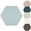 XLSBZ Pannelli da parete 3D esagonali, imbottiture da parete, autoadesive, imbottiture da parete, in schiuma, fai da te, decorazione per interni per camera da letto, cameretta dei bambini (6 pezzi, blu