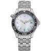 Generic Orologi automatici NH35 per uomo senza logo, meccanici, auto-avvolgenti, impermeabili fino a 300M, in acciaio inossidabile solido, orologi fai-da-te per uomo, bianco, Moderno