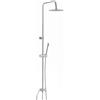 Arcdesign Selection Colonna doccia tonda regolabile in acciaio con deviatore integrato doccetta monogetto e soffione tondo ultraslim 25 cm