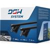 DGH System Barre portatutto portapacchi BARRE compatibile con PEUGEOT 508 SW 2011-2019 max 100 kg 112 cm Acciaio