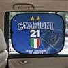 D&Vlab Coppia di Tendine Parasole con ventose per auto Macchina con Stampa Celebrativa Interisti 21° Scudetto 2026 Campione D'Italia Tifosi Nerazzurri Ultras Calcio Sport Beneamata
