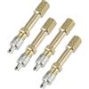 A ABSOPRO 4 Pz Adattatore Estensione Valvola 50mm per Gonfiaggio Aria | Ottone, 7mm Filettatura Interna, M8x0.8 Filettatura Esterna, Per Auto, Camion, SUV, Moto, Scooter, Camper, Rimorchio