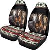 Generic Coprisedile Auto Anteriore Three Horses Aztec Impermeabile Car Seat Covers Antiscivolo Copri Sedili per Autos per Berline SUV 52X138 Cm