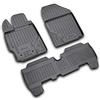 ELEMENT Set di Tappetini Auto in Gomma TPE 3D per TOYOTA Yaris | 01/2006-2010 | Tappetini Auto Originali 100% Adatti, Tappetini Gomma Auto, Tappetini 3D per Auto (3 pezzi)