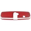 MASHRGX Per Ford Per Mustang 2015 2016 2017 2018 2019 2020 2021 2022 Adesivo Per Specchietto Retrovisore Interno MASHRGX(Red Carbon texture)