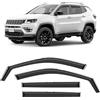 Clim Art Deflettori Compatibile con Jeep Compass 16-26 - Incasso 4Pz | Jeep Compass 16-26 II - antipioggia, durata e robustezza, resistente agli urti