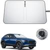 BIBIBO Compatibile con Mazda CX-30 CX30 2019-2025 2026 protezione solare, protezione dai raggi UV, parasole per auto, tessuto antipiega, interno parasole, parabrezza CX-30 accessori