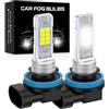 Teguangmei H8 H11 LED Lampadine Fendinebbia, 10000LM 6500K Bianco 600% Luminosità, CSP Chips H9 H16 H11 LED Lampade Fendinebbia DRL, Dimensioni Originali Plug & Play, 2 Pezzi
