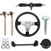 WFLNHB Kit volante in acciaio cremagliera ingranaggi pignone albero regolabile set sostituzione per 110cc Go Kart